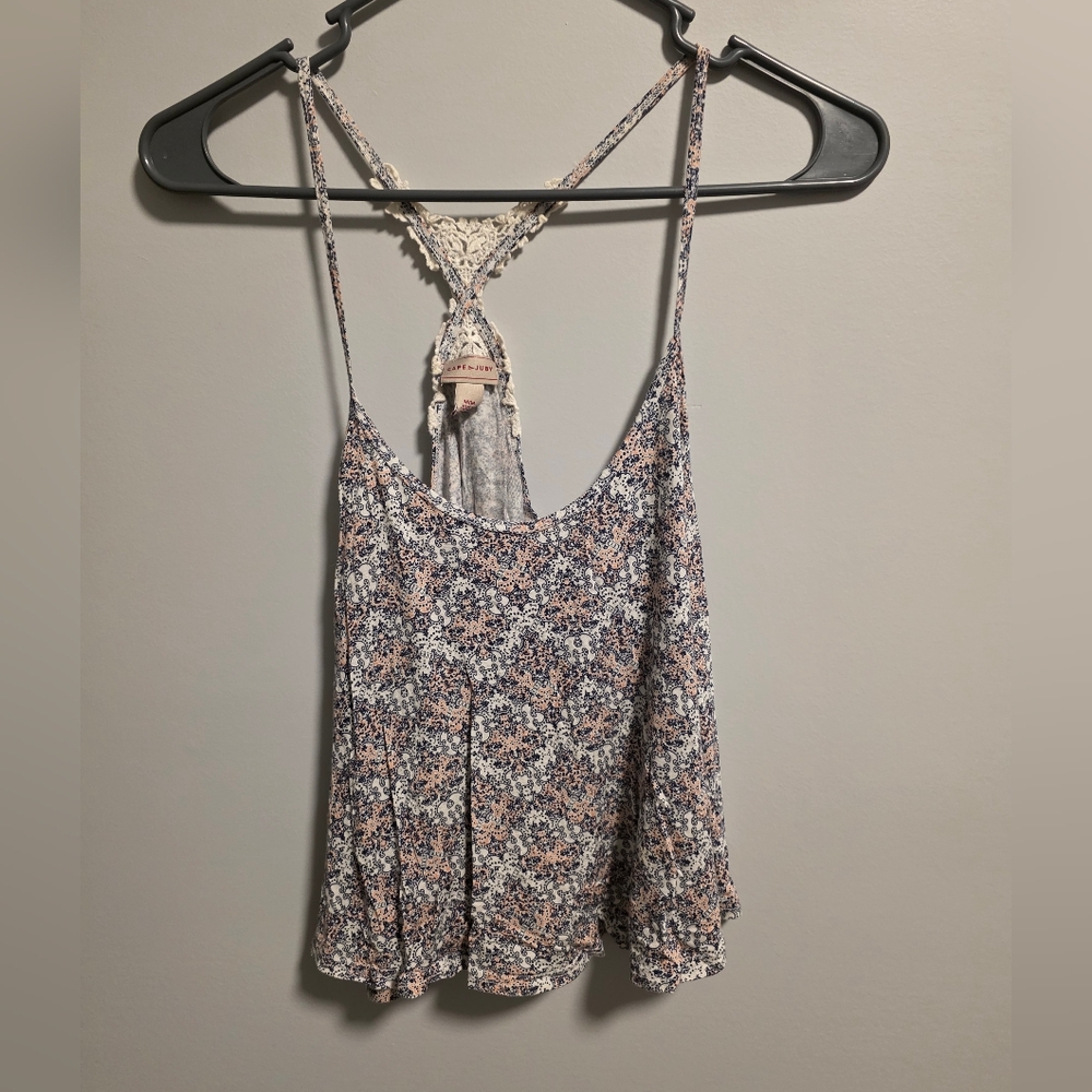 Cape Juby Floral Lace-Back Camisole
